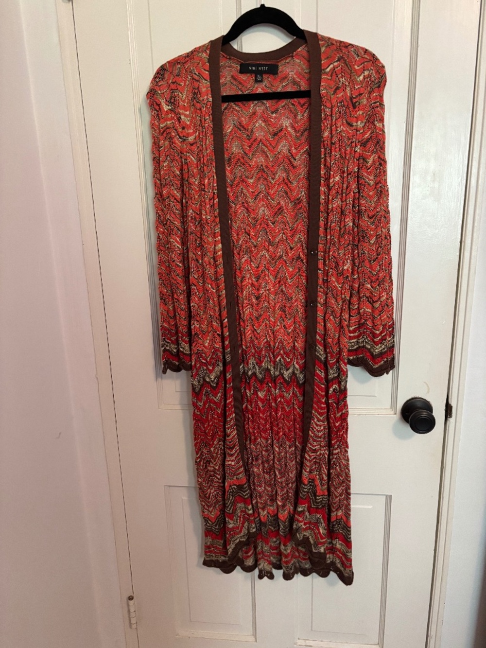 Orange and brown Duster